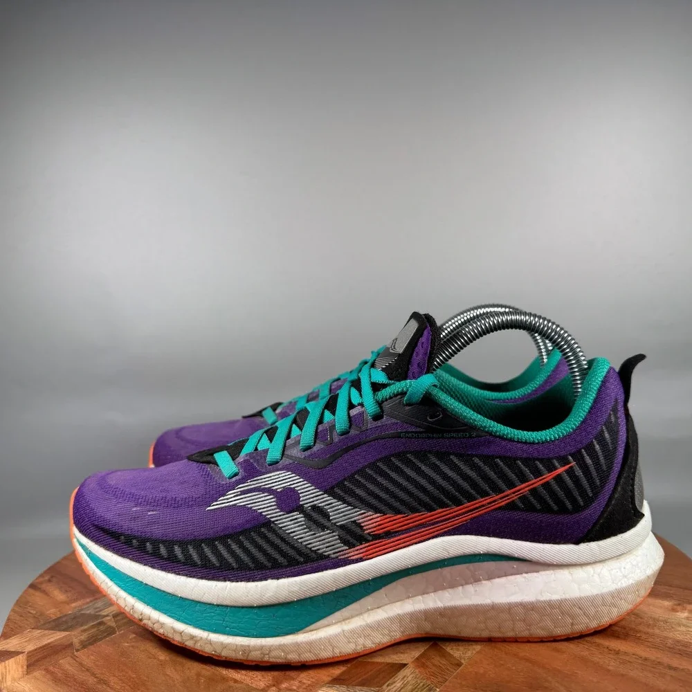 Saucony Endorphin Speed 2 Womens Running Shoes Purple Teal S10688-20 Size 9
